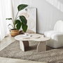 Hanah Home Mesa de centro Melted - Travertino